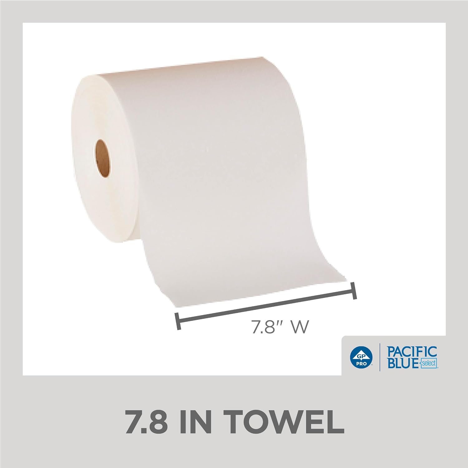 Georgia-PacificBlue Basic Paper Towel Rolls by PRO, White, 28706, 350 Feet Per Roll, 12 Rolls Per Case
