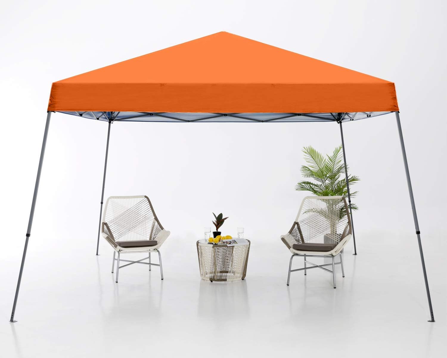 ABCCANOPY 11x11 Pop Up Canopy Tent, Stable Slant Leg Outdoor Shade, Black