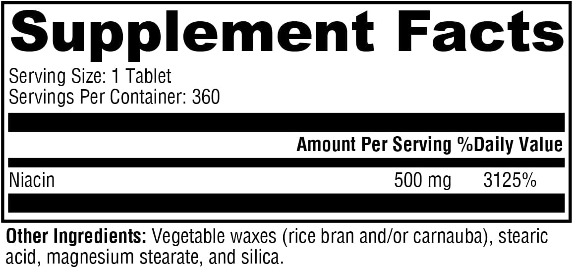 XYMOGEN NiaVasc - Sustained-Release 500 mg Niacin - Supports Healthy Blood Lipids & Normal Carotid Intima-Media Thickness - Vegetarian, Non-GMO & Gluten-Free - 120 Capsules