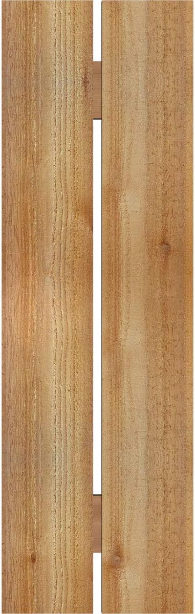 Ekena Millwork RBS06S11X036RWR TimberCraft Two 5 3/8" Boards Spaced Board-n-Batten, Rustic Wood Shutters (Per Pair), 11 1/4"W x 36"H
