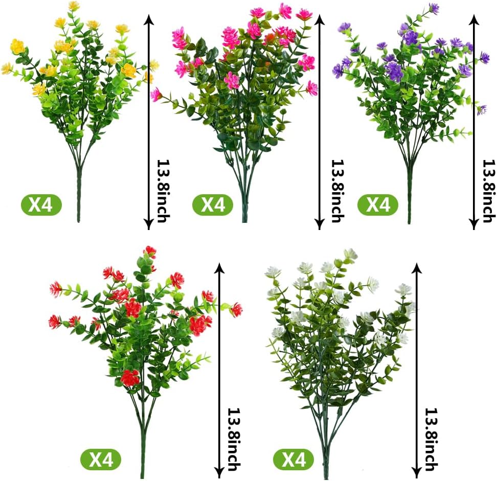 6 Bundles Artificial Flowers