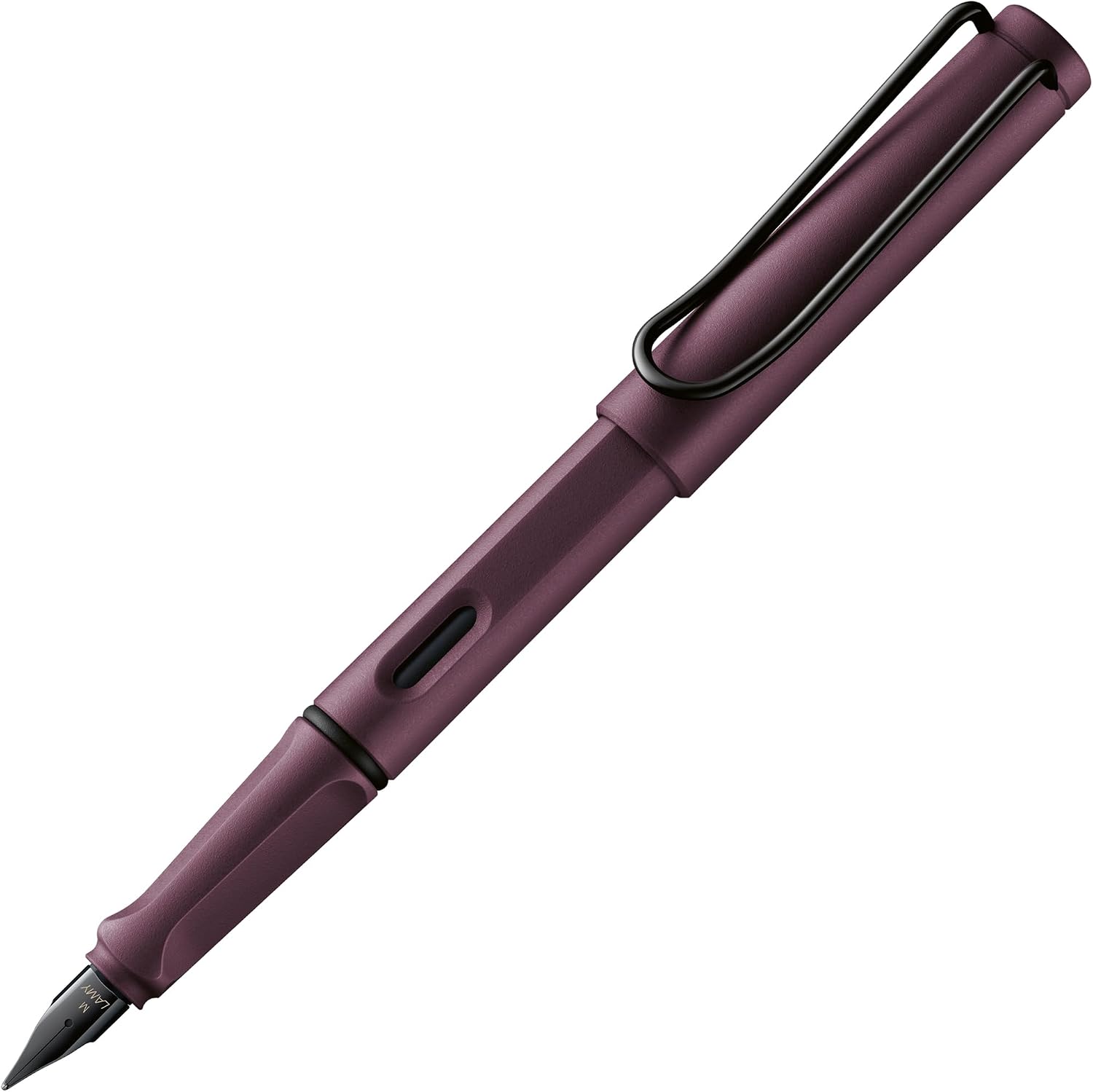 LAMY safari umbra - Fountain Pen with ergonomic grip & polished steel nib in size F - ideal for any Writing & Calligraphy - including LAMY T 10 blue cartridge - Right-Handed