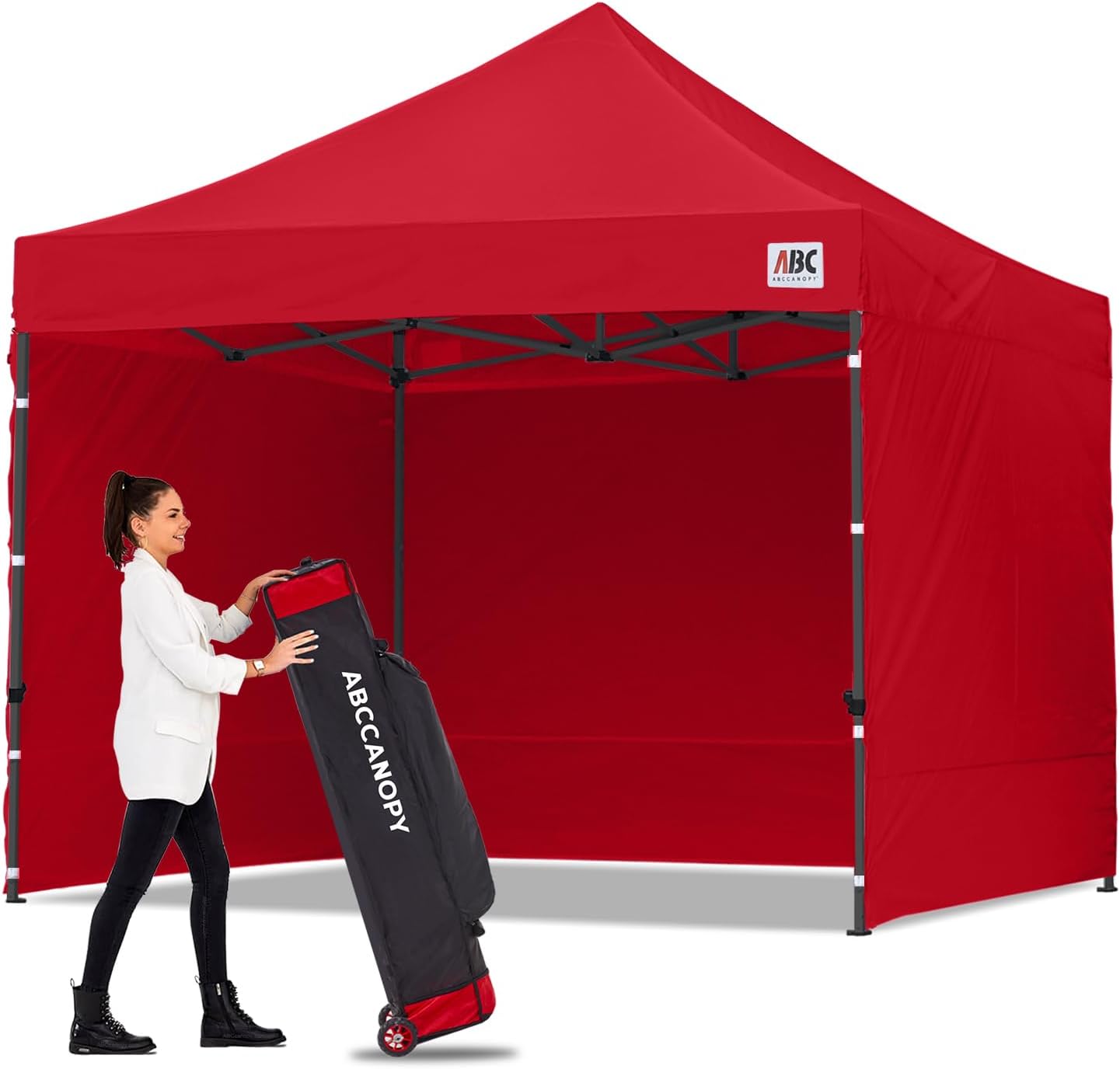 ABCCANOPY Heavy Duty Easy Pop up Canopy Tent with Sidewalls 10x20, Turquoise