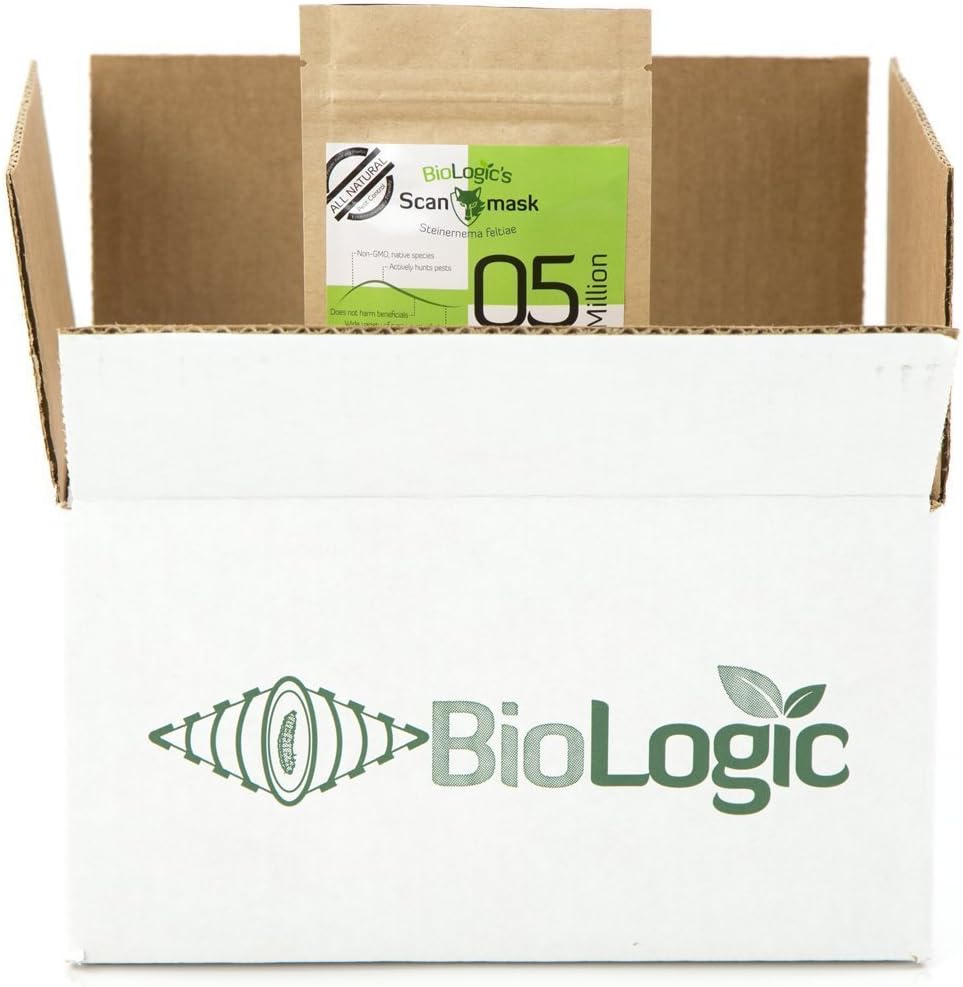 BioLogic's Scanmask Steinernema Feltiae (Sf) Beneficial Nematodes for Natural Insect Pest Control, 5 Million Size