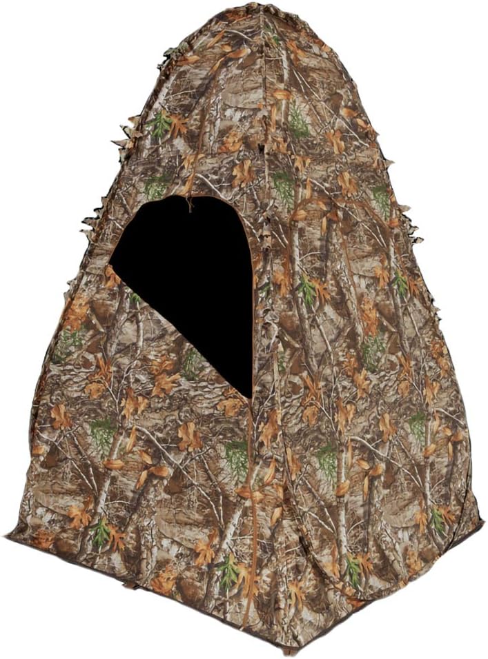 Ameristep Doghouse Run & Gun Hunting Blind | Lightweight 2 Person Ground Blind in Mossy Oak Break-Up Country, One Size
