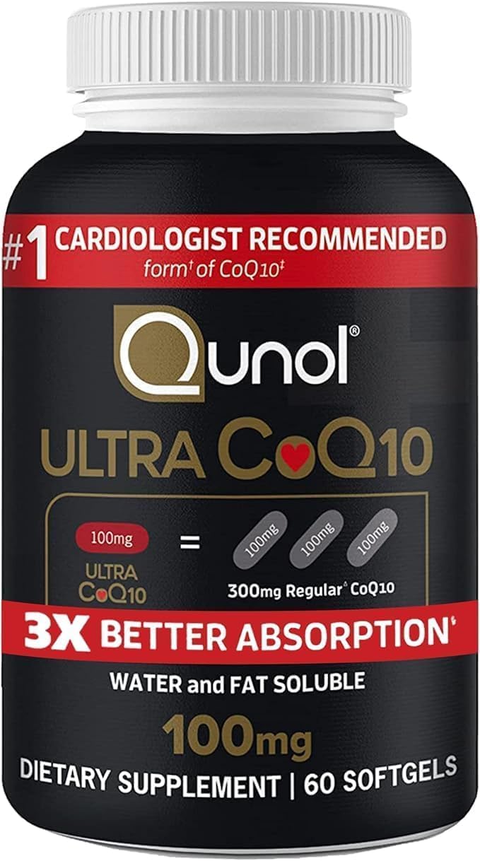 Qunol Ultra CoQ10 100mg, 3X Better Absorption, Antioxidant, 240 Softgels | #1 Cardiologist Recommended Supplement for Heart Health, Coenzyme Q10 Supplement to support Vascular Health & Cellular Energy