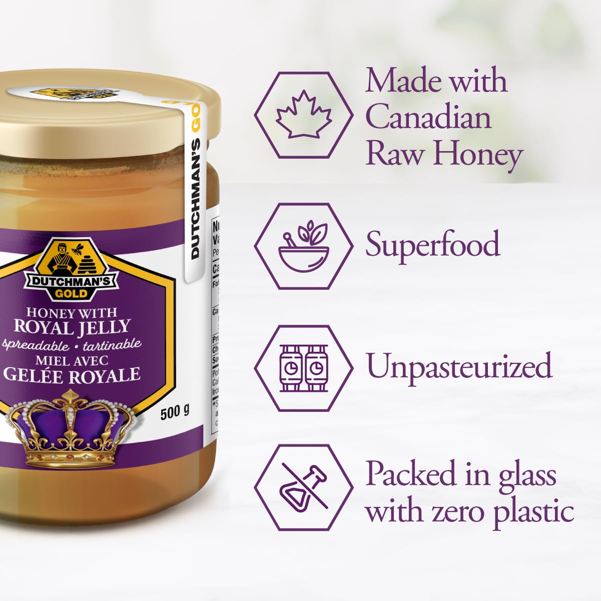 Royal Jelly in Raw Honey - 500 gram