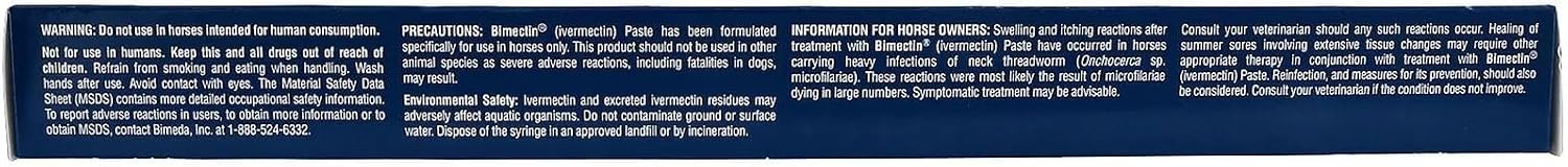 Bimectin 1.87% Ivermectin Apple Flavored Wormer