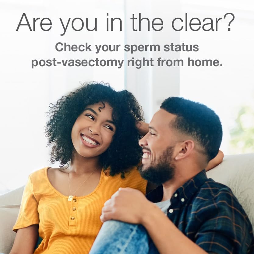 SpermCheck Vasectomy Home Test Kit - Check Sperm Count Post Vasectomy - 2 Pack - Easy to Read, Private - 98% Accuracy - FSA HSA Eligible - FDA Cleared