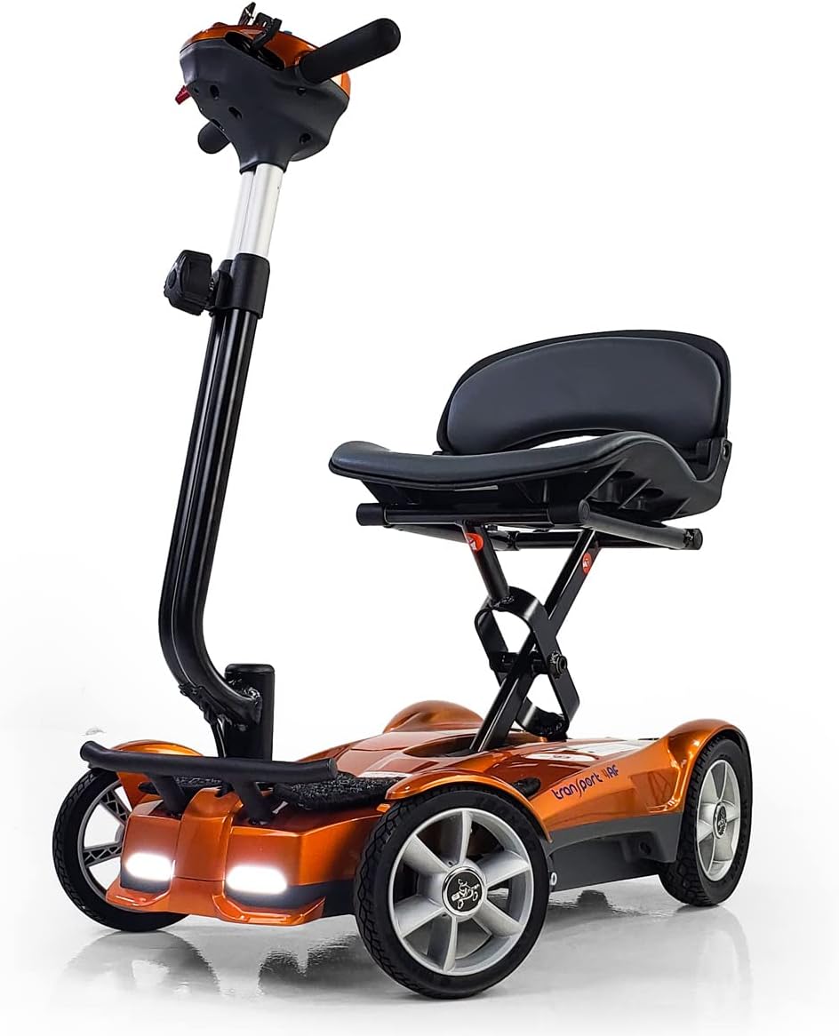 EV RIDER Transport AF 4W - Lightweight Automatic Folding Mobility Scooter - Jupiter Gold