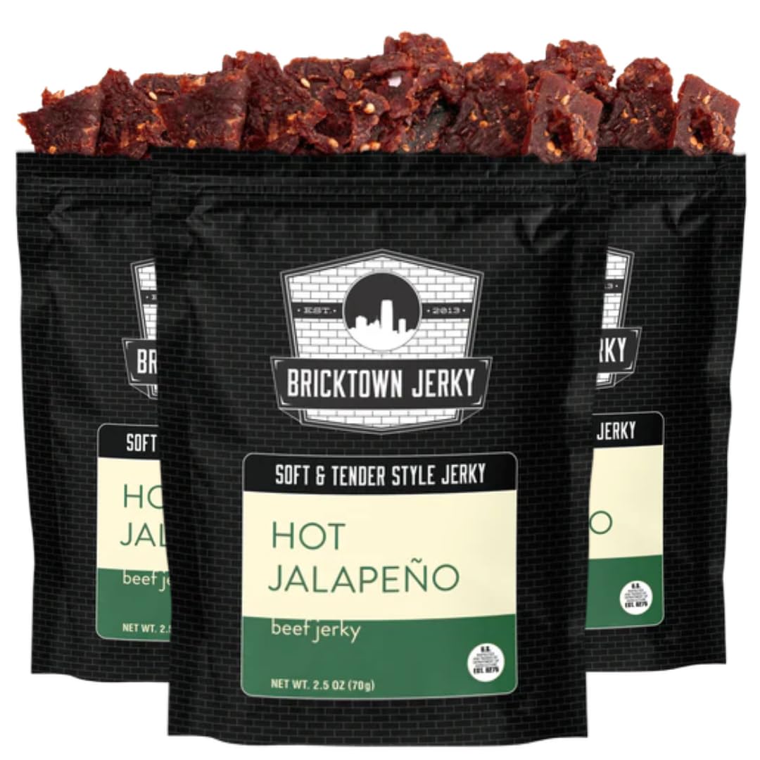 Honey Pepper Beef Jerky - Soft and Tender Style, High Protein, Low-Carb, Healthy Lean Meat Snack - Gourmet Beef Jerky, No Preservatives - 2.5 oz.