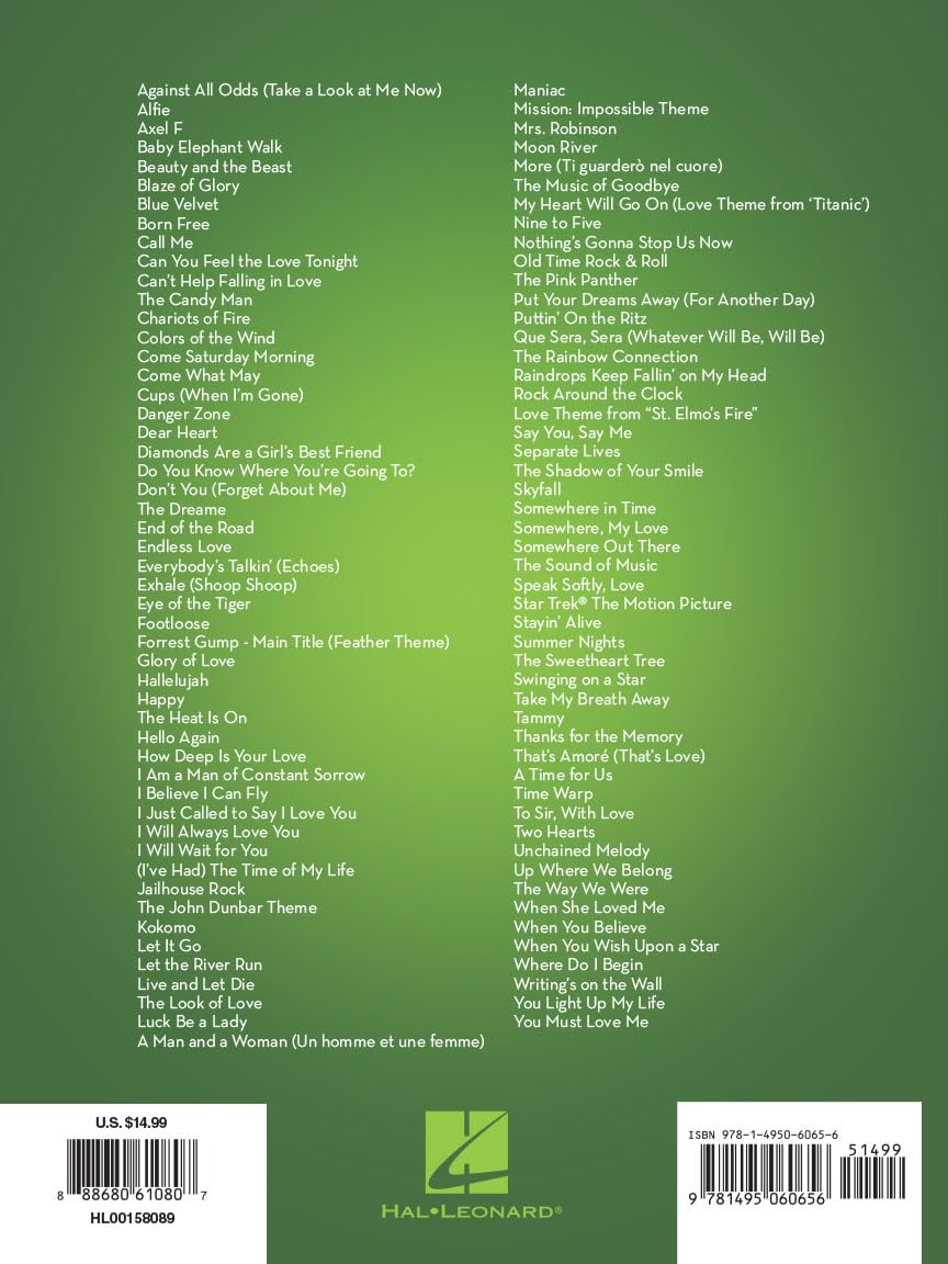 101 Movie Hits for Alto Saxophone | 101 Film Favorites Including Beauty and the Beast, Eye of the Tiger