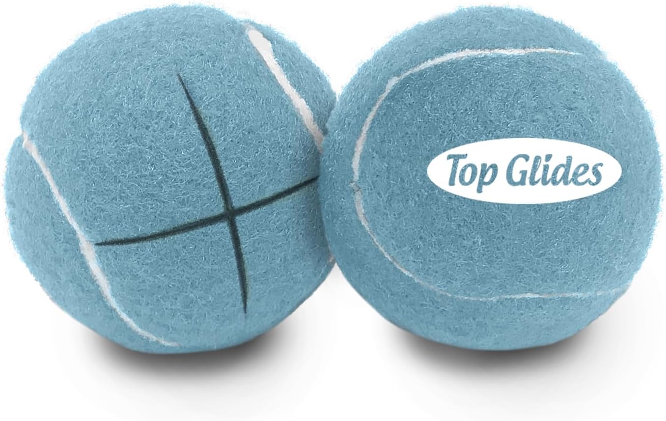 AMP Top Glides Precut Walker Tennis Ball Glides (Gray)