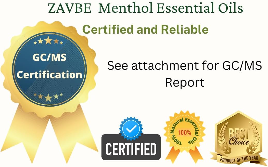 ZAVBE Menthol Breathe Essential Oil Blend 120 ml - Pure, Essential Oil for Diffuser Undiluted, Natural, Therapeutic Grade