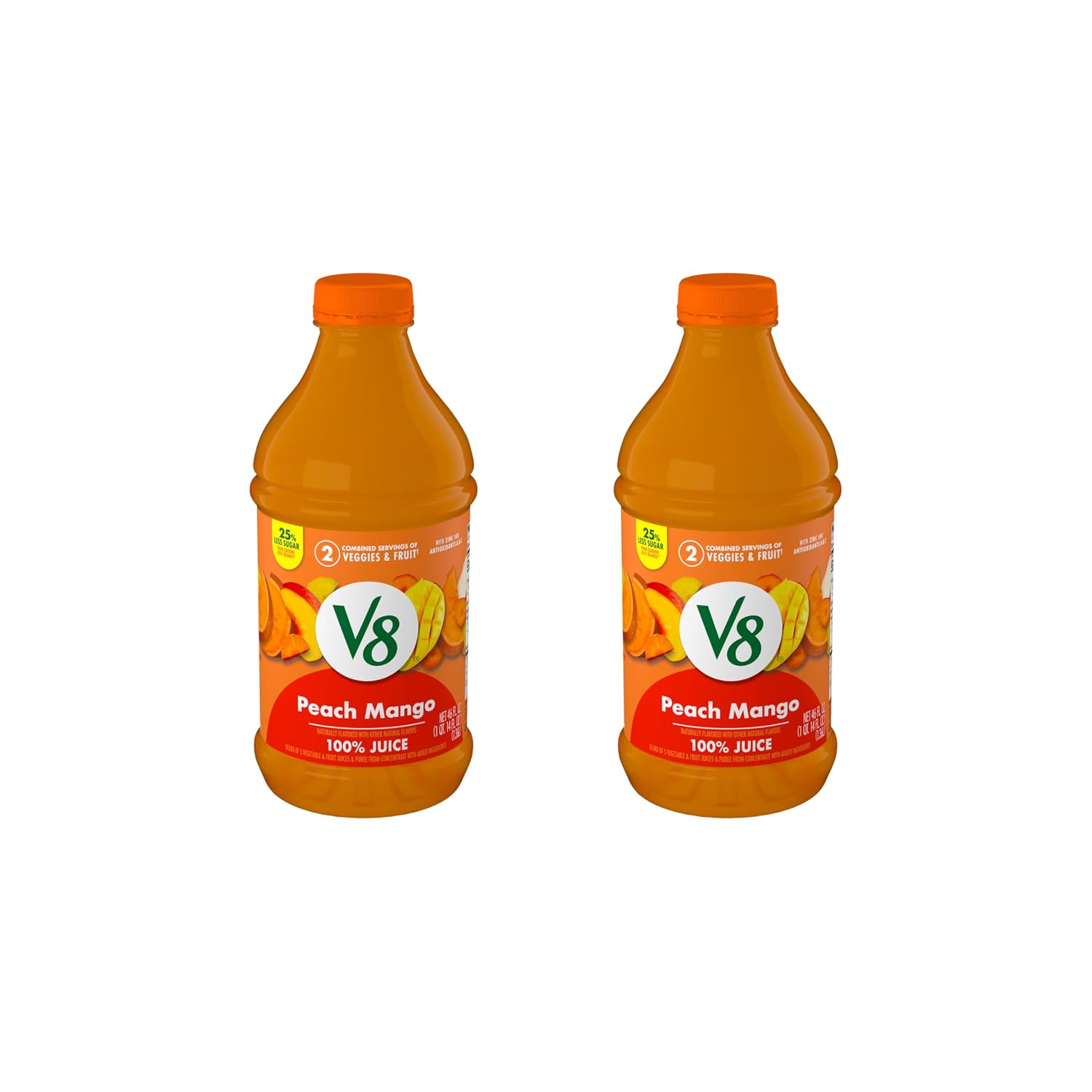 V8 Blends 100% Juice Pomegranate Blueberry Juice, Fruit and Vegetable Juice Blend, 46 Fl Oz Bottle