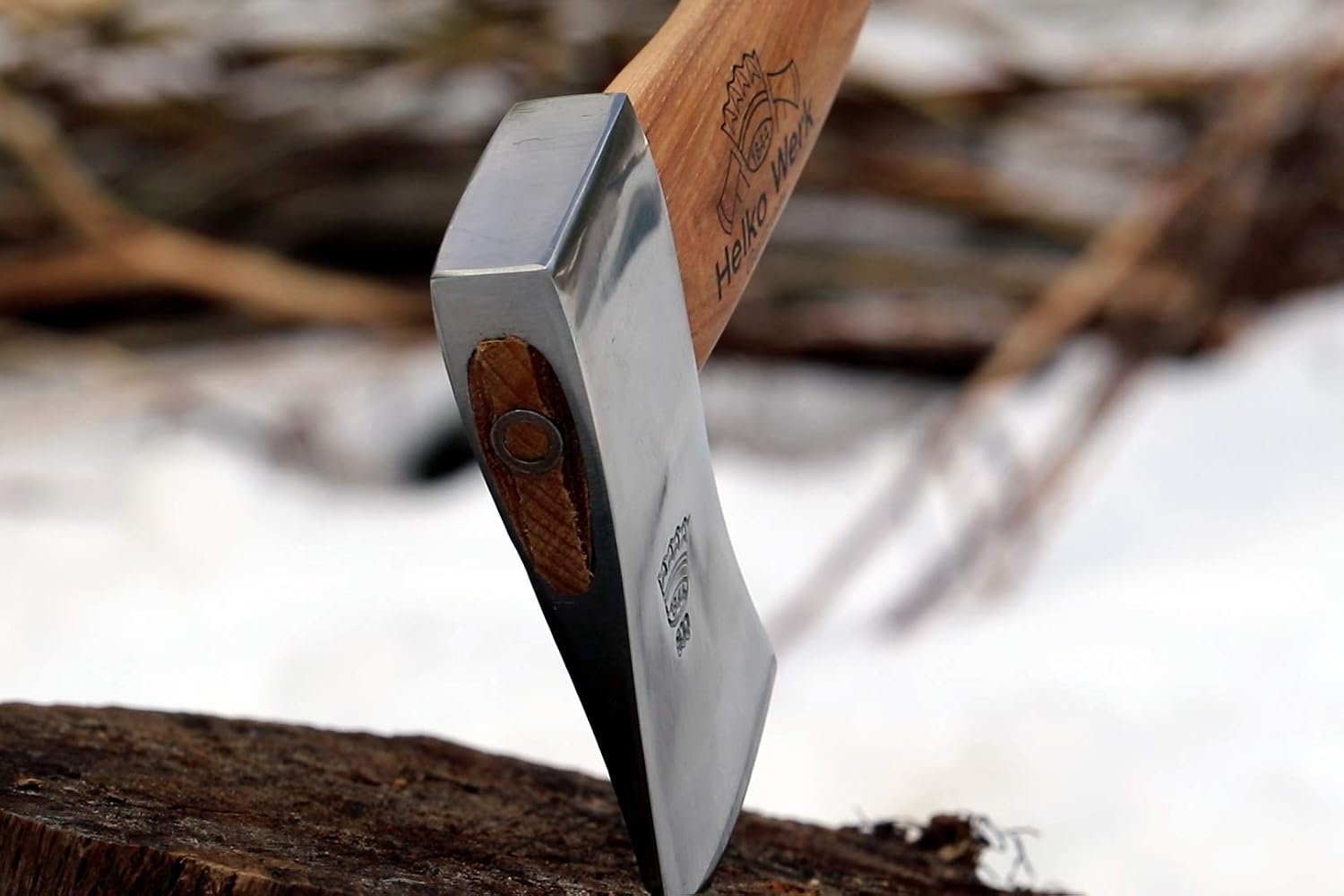 1844 Helko Werk Germany Classic Expedition Felling Axe (10497) | Made in Germany Large Felling Axe for Heavy Duty Felling Trees Cutting Wood and Timber Head 4.5lb, Handle 35 inches