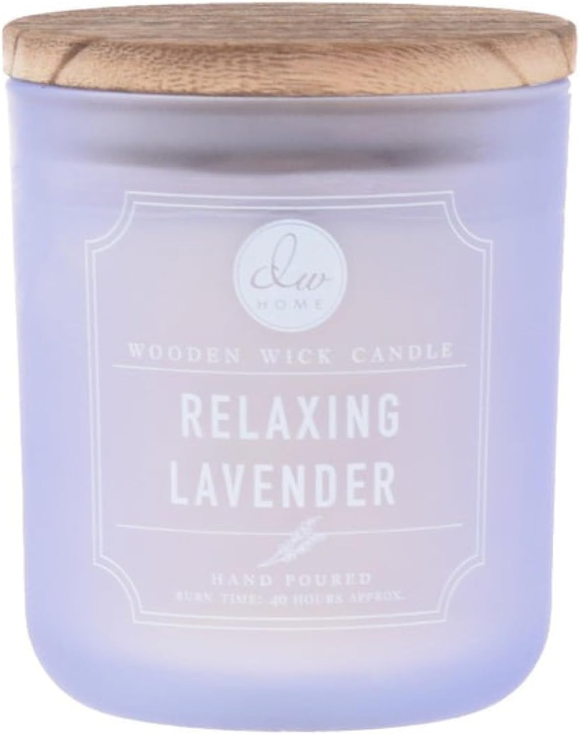 DW Home Relaxing Lavender Scented Candle for Home, 9 oz, 8.8 oz Candle Jar, Up to 33H Burn Time, Luxury Scented Candle for Relaxation, Gifting, Home Décor