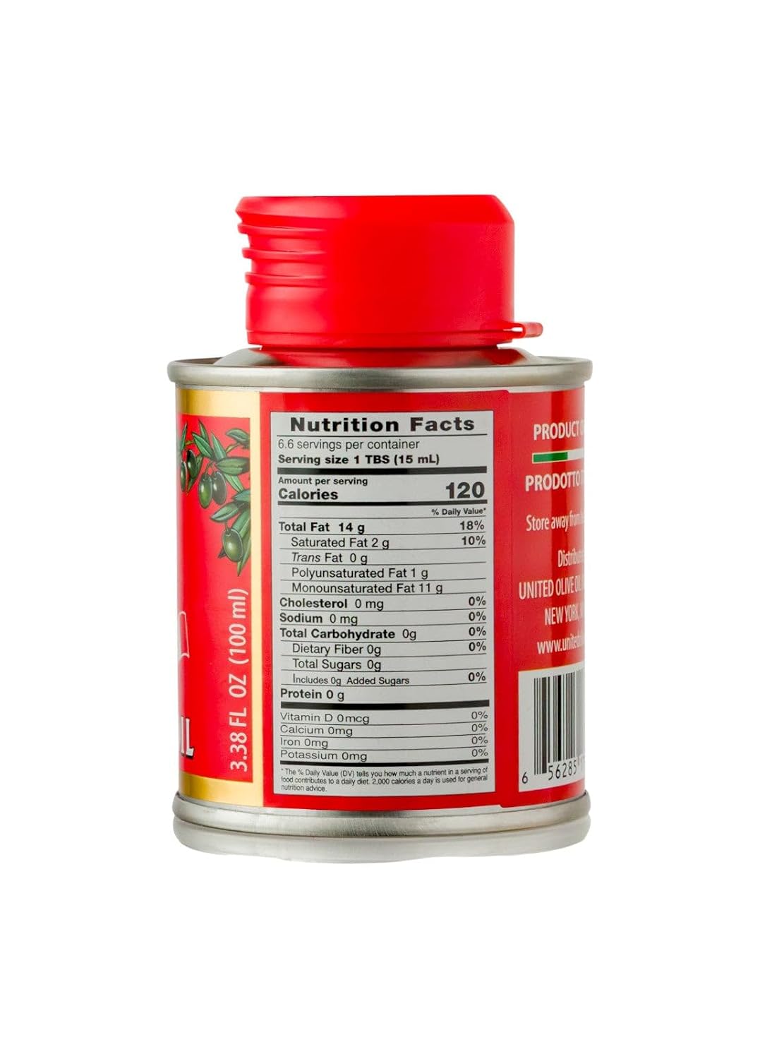 Partanna Robust Extra Virgin Olive Oil, 101 fl oz (3 L) Tin | Premium 100% Castelvetrano Oil, High Polyphenol, First Cold Pressed, Early Harvest in Sicily, Award Winning Italian EVOO