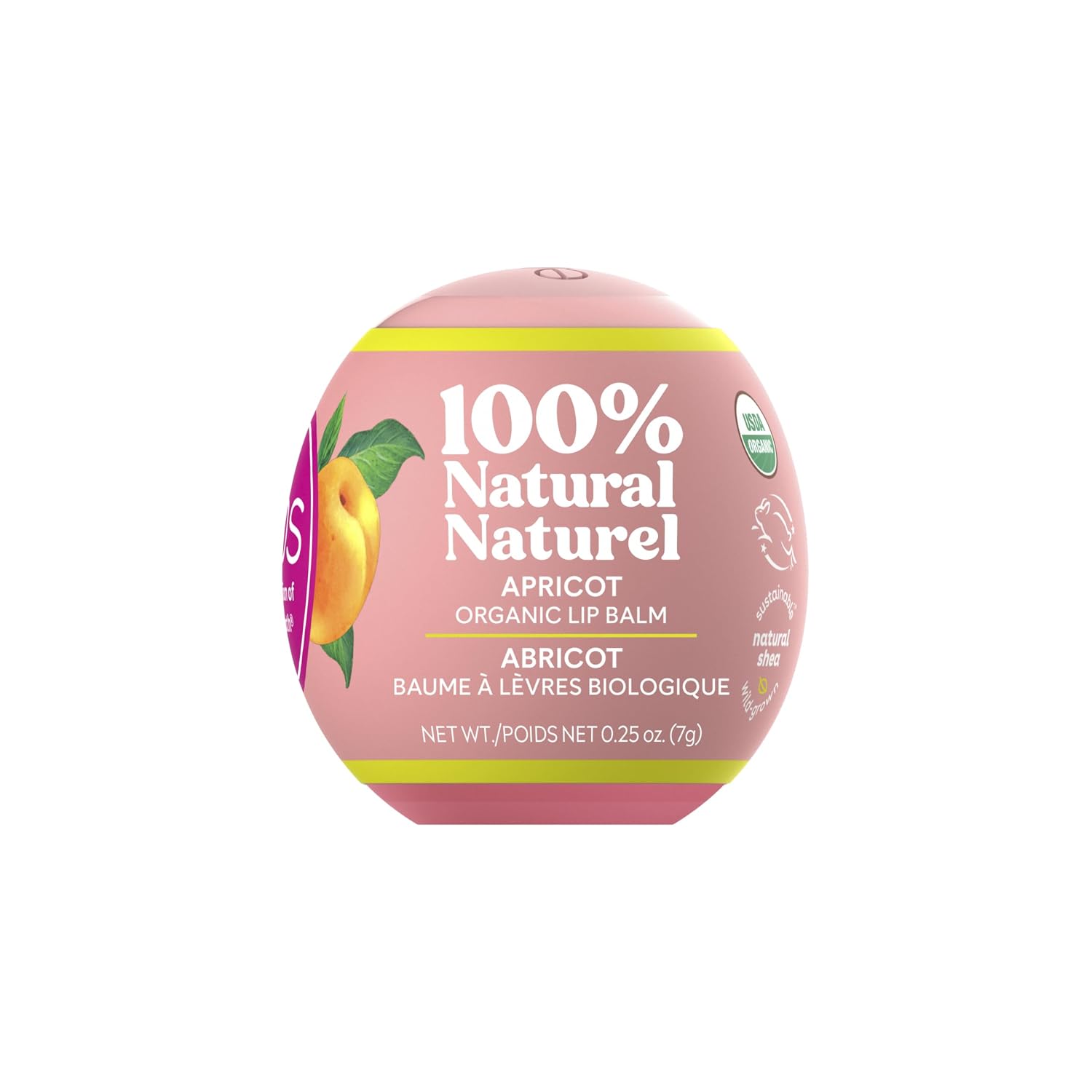 eos 100% Natural & Organic Lip Balm - Strawberry Sorbet, All-Day Moisture, Dermatologist Recommended for Sensitive Skin Care, Lip Care Products, 0.25 oz