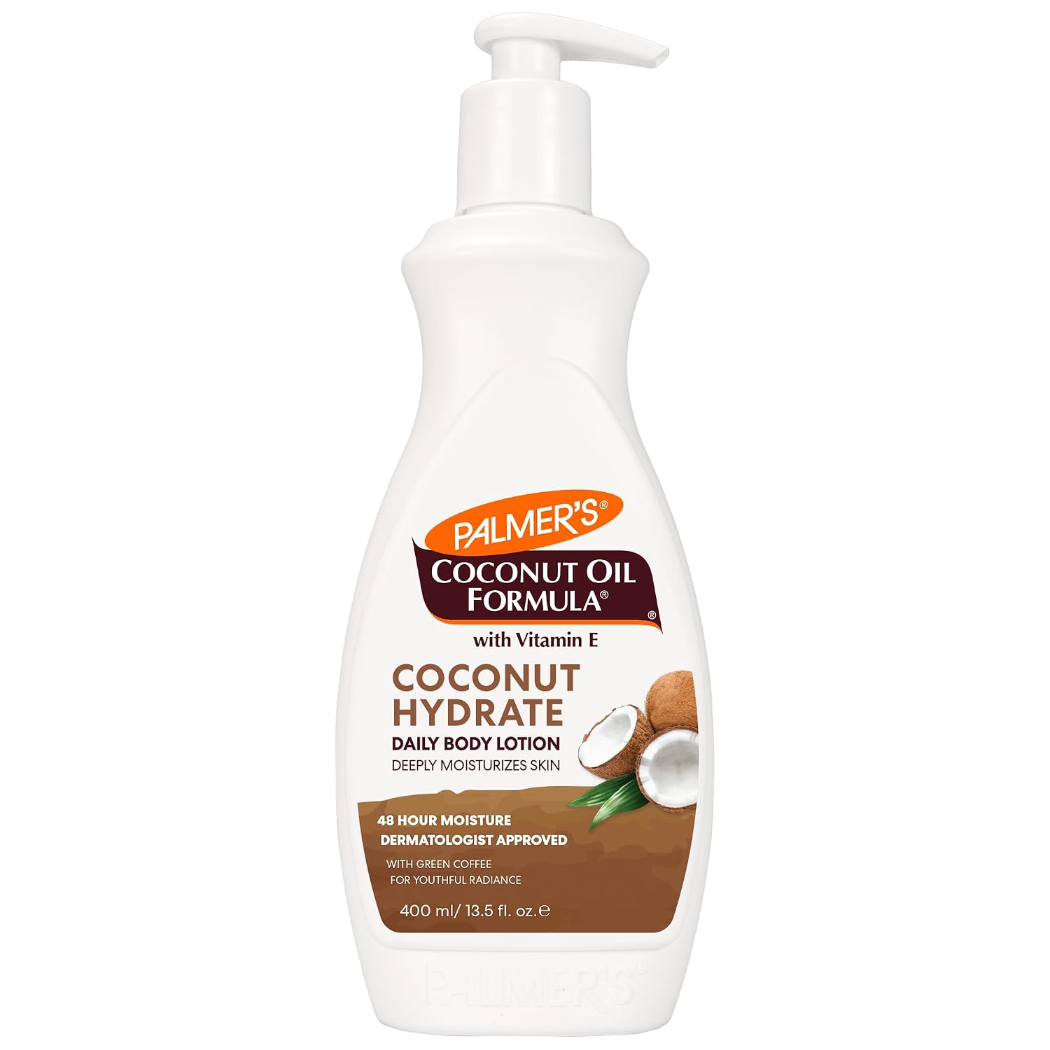 Palmer's Coconut Oil Formula Body Lotion for Dry Skin (13.5 Fl Oz) | A hydrating hand and body moisturizer with Green Coffee Extract and Vitamin E for 48 hour moisture and radiant skin