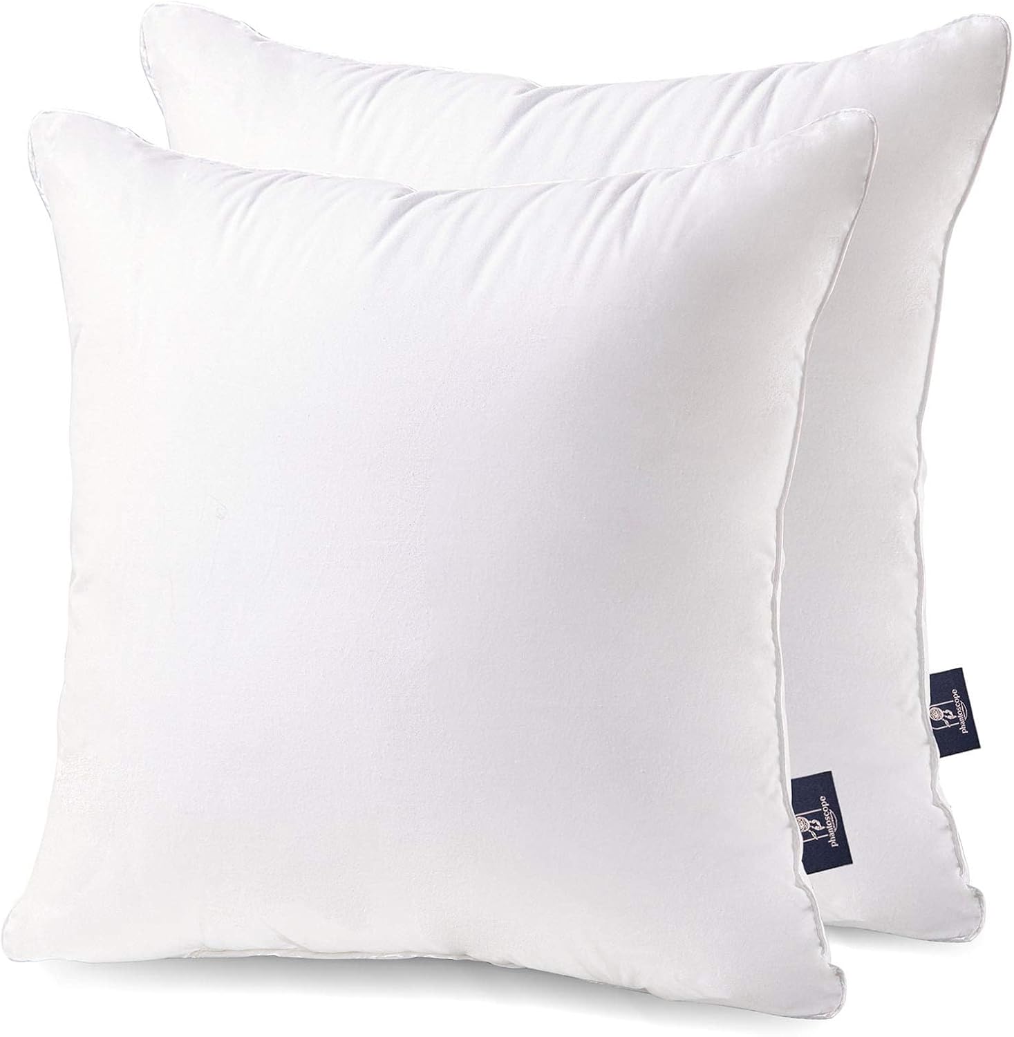 Phantoscope Throw Pillow Insert with 100% Cotton Cover, 26x26 Inch, 1 Pack