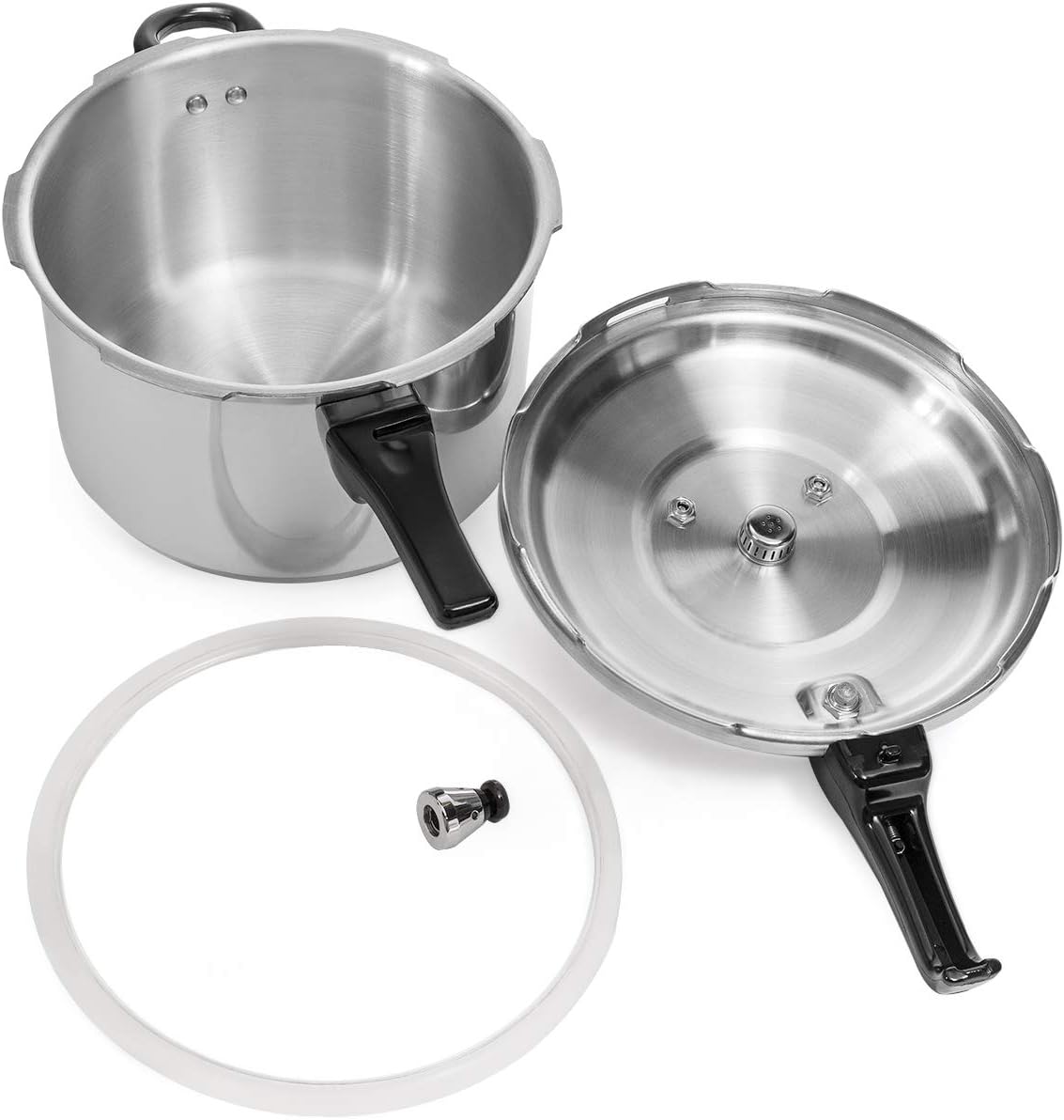 Barton 6.0 Quart Pressure Cooker Pot Release Valve Aluminum Canning Cooker Pressure Release Pot Stove Top Instant Fast Cooking Stovetop Pressure