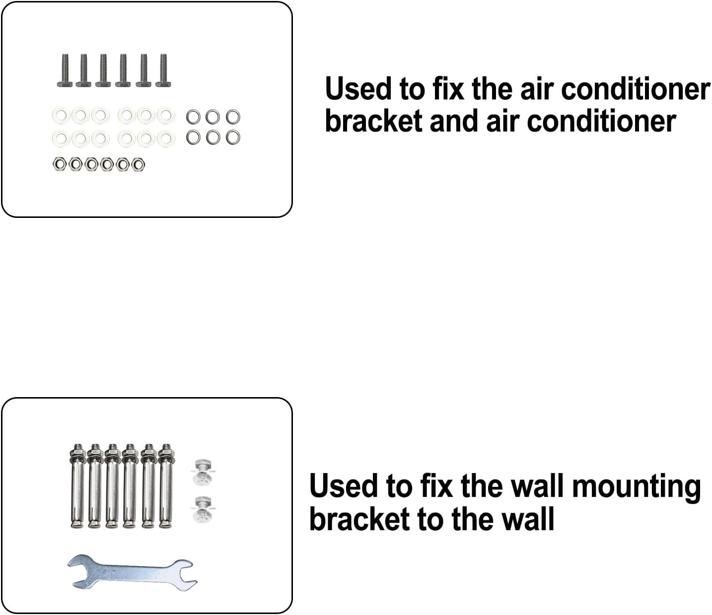 Mini Split Wall Mounting Bracket for 9000-36000 BTU Triangular Load 360 lbs