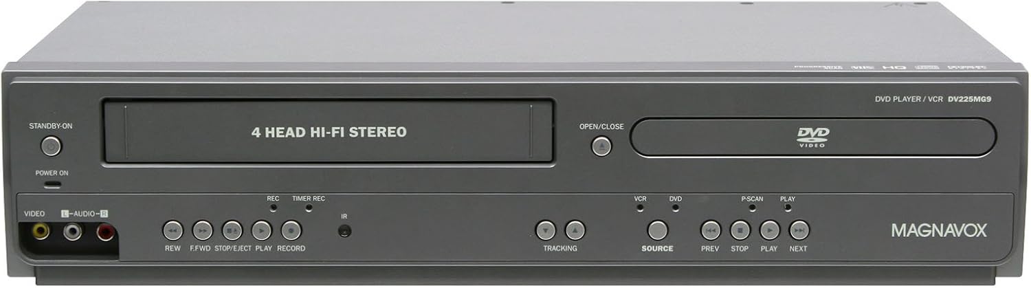 Magnavox DV225MG9 DVD Player and 4 Head Hi-Fi Stereo VCR (Renewed)