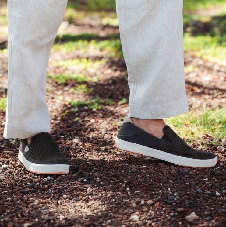 OluKai Lae'ahi Men's Slip On Shoes, Breathable Everyday Sneaker