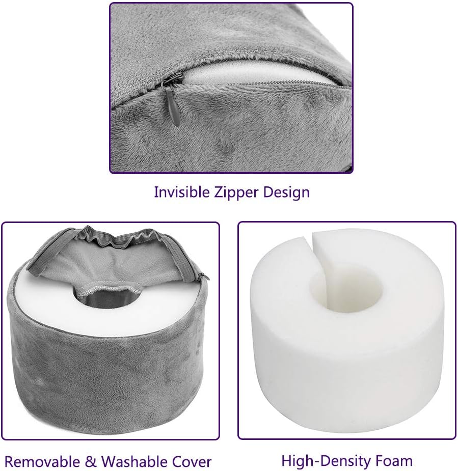 Foot Elevation Pillow Elevating Leg Rest Ankle Protector Foot Leg Support Pillow Broken Ankle Donut Foam Foot Elevator Cushion Heel Pillows