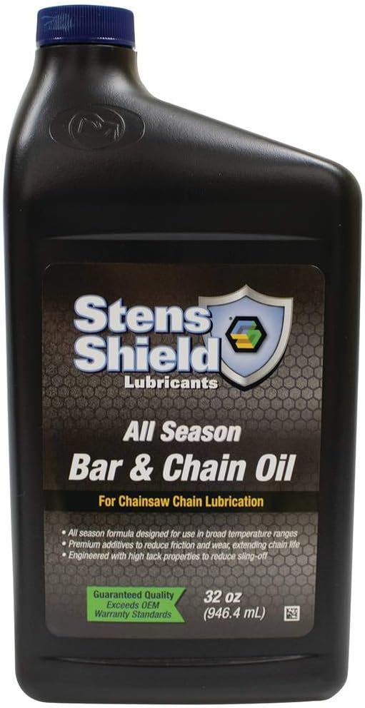 Stens Shield Bar and Chain Oil Replaces Echo 6459012, Stihl 0781 516 5001 Chainsaw | OEM replacement, for outdoor power equipment, 32 Oz. Size