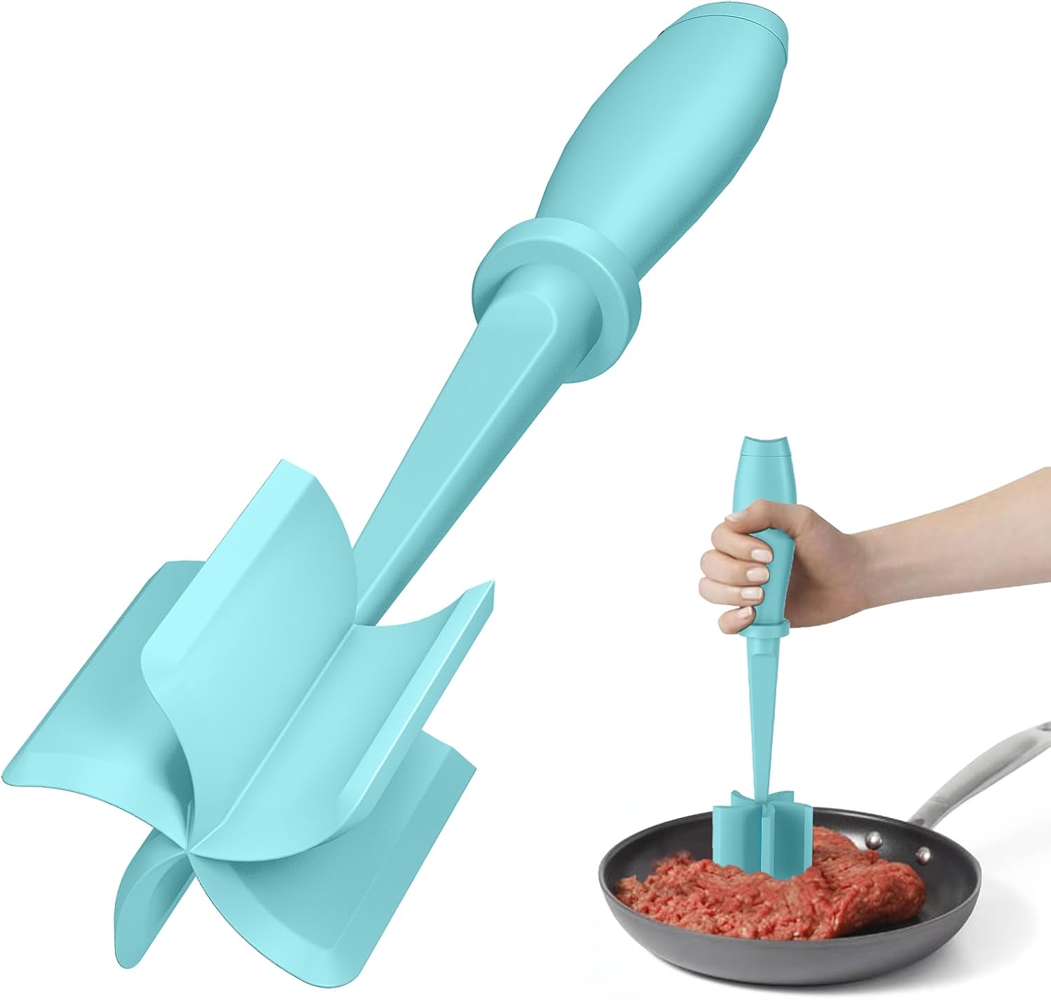 PGYARD Meat Chopper Hamburger Grinder, Kitchen Smasher for Ground Beef