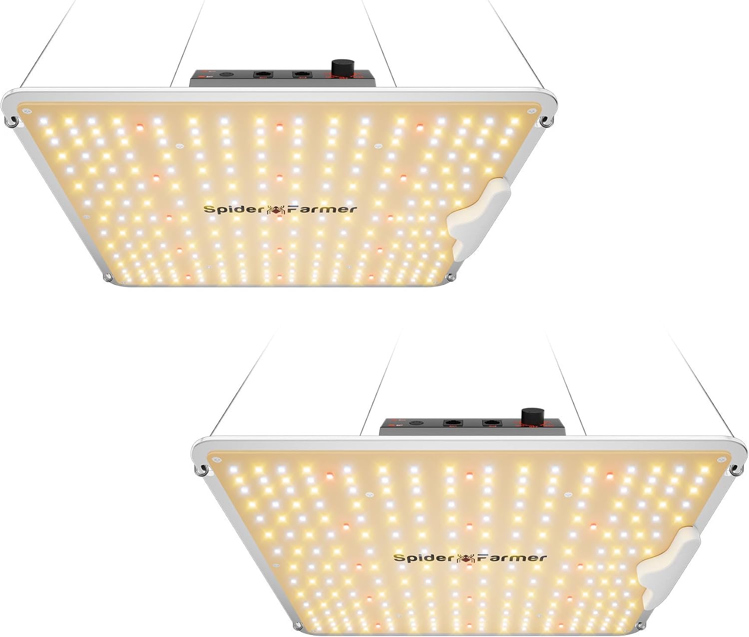 Spider Farmer SF1000 LED Grow Lights for Indoor Plants in 2x2/3x3 Grow Tent | 100W Dimmable Full Spectrum Grow Light, New-Gen High-Efficiency Diodes 2.5 PPE System for Seed Starting, Vegetables & Bloom