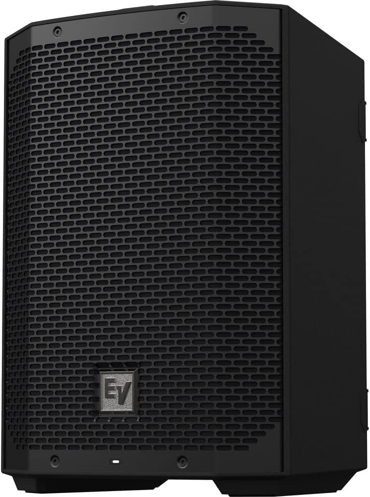Electro-Voice EVERSE 8 8" 2-Way Battery Powered Loudspeaker with Bluetooth (Black) Bundle with Auray Steel Speaker Stand and XLR-XLR Cable