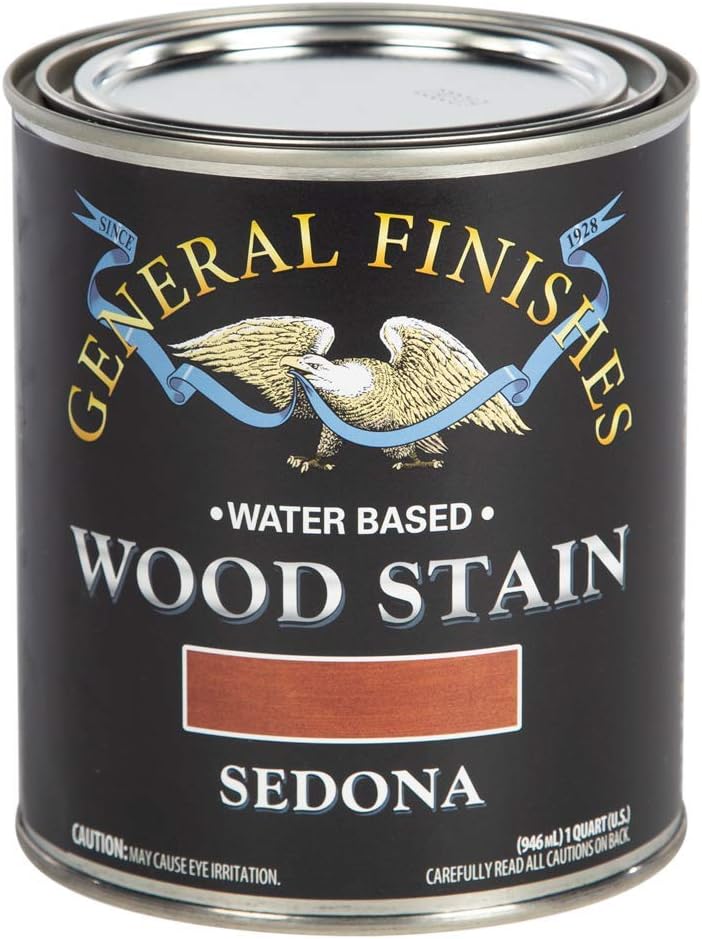 General Finishes Water Based Wood Stain, 1 Quart, Antique Oak