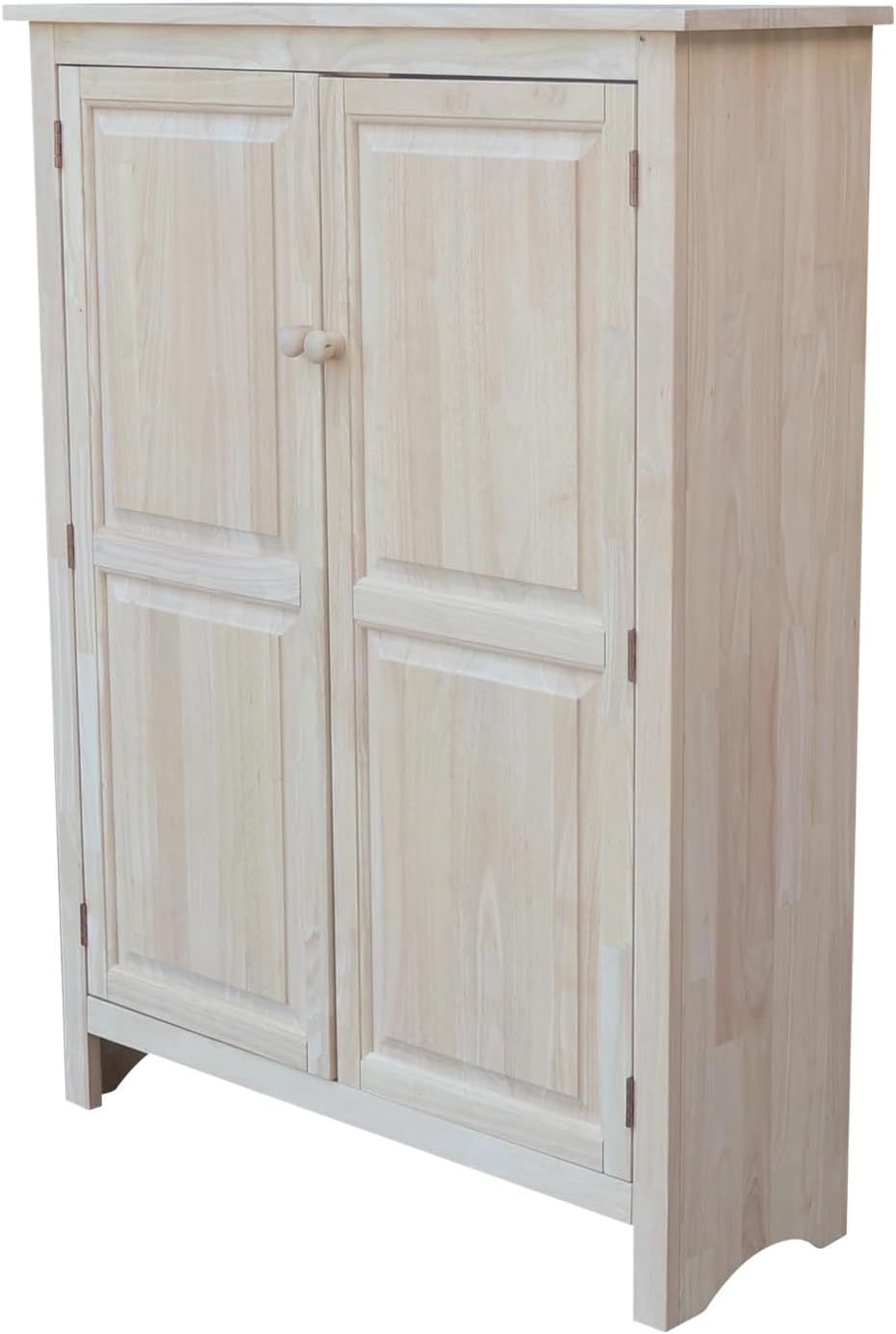 IC International Concepts Solid Wood Shaker Bookcase, Unfinished
