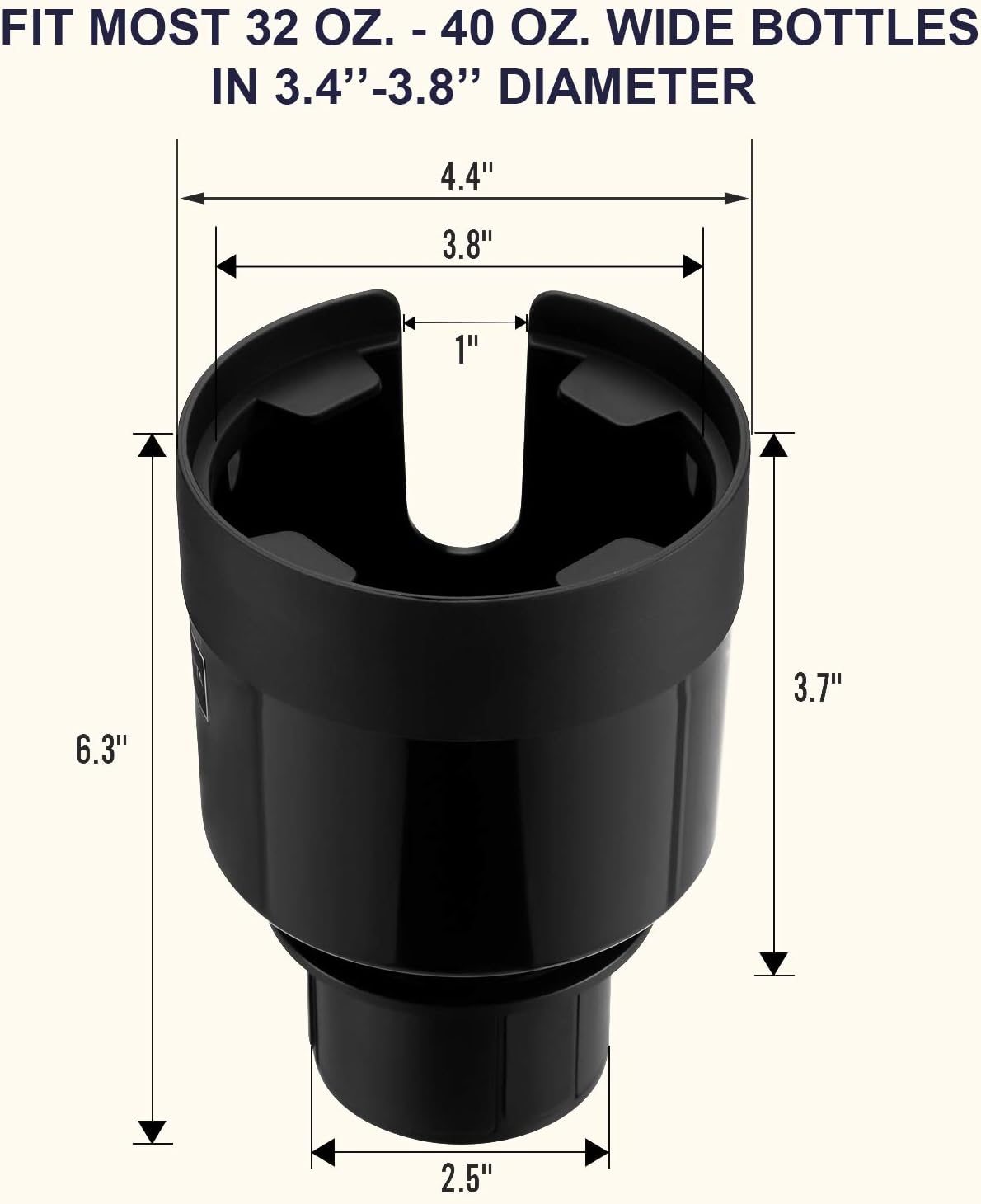 SEVEN SPARTA Car Cup Holder Expander for 32-40oz Large Bottles & Tumblers