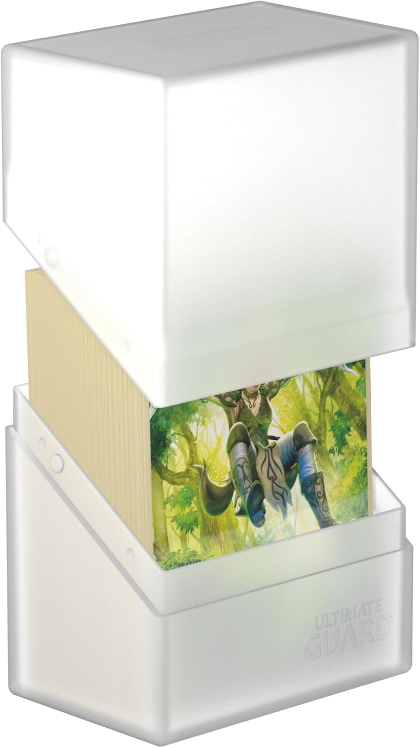Ultimate Guard Boulder 100+ Classic, Deck Case for 100 Double-Sleeved TCG Cards, Emerald, Secure & Durable Storage for Trading Card Games, Soft-Touch Finish
