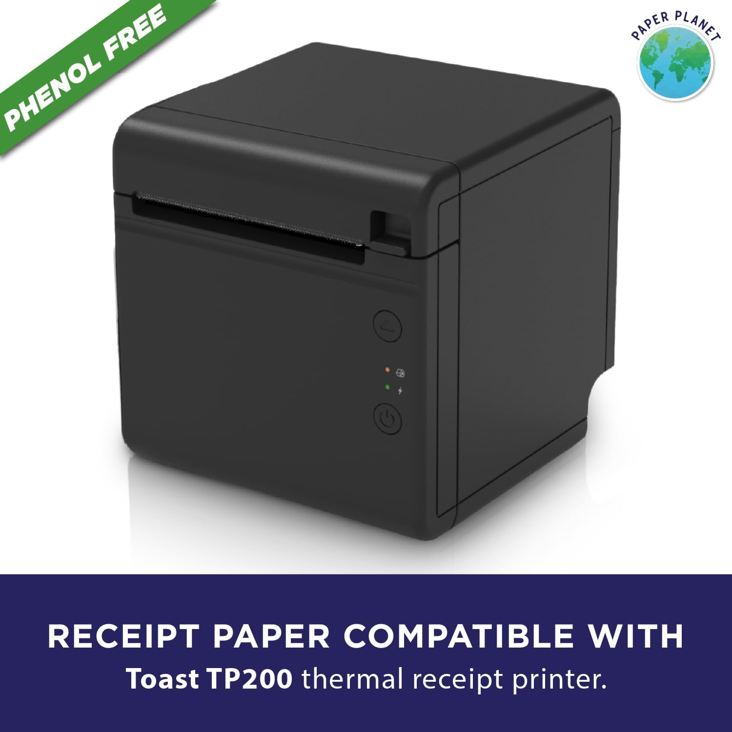 PaperPlanet Thermal Paper for Toast TP200 Printer | 20 Rolls | Thermal Receipt Paper, Compatible with Toast TP200 Printer