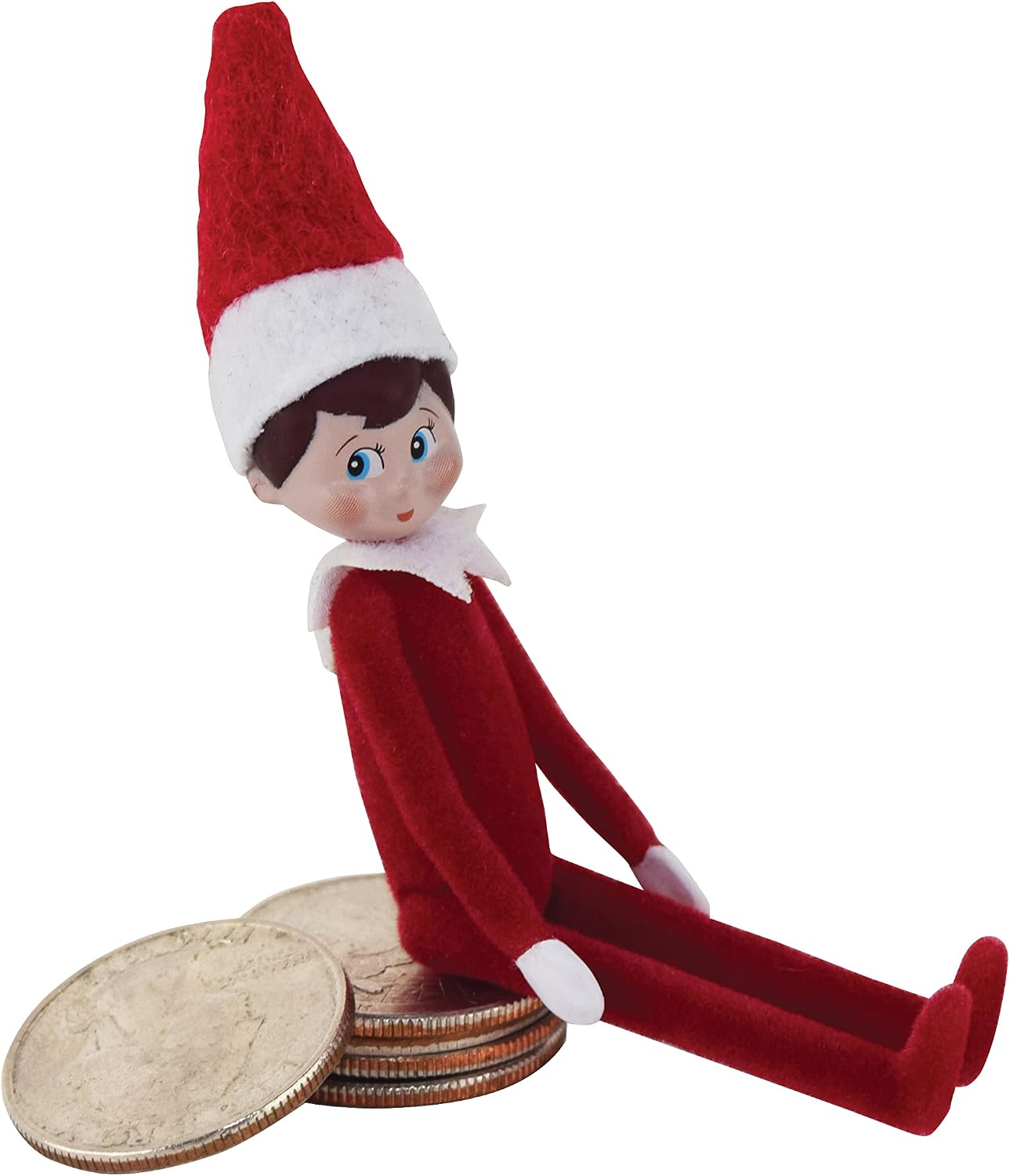World's Smallest The Elf On The Shelf A Christmas Tradition - Boy Scout Elf with Blue Eyes, 4 Inch