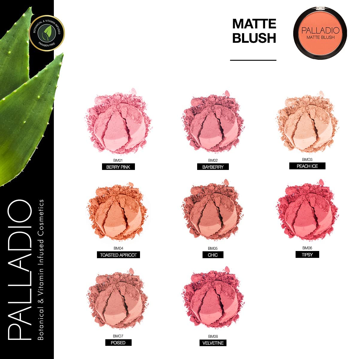Palladio Matte Blush, Berry Pink
