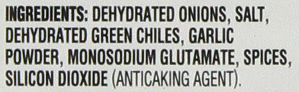CHI-CHI'S Restaurante Seasoning Mix, Diced Onions, Garlic, and Green Chiles, 0.78 oz package