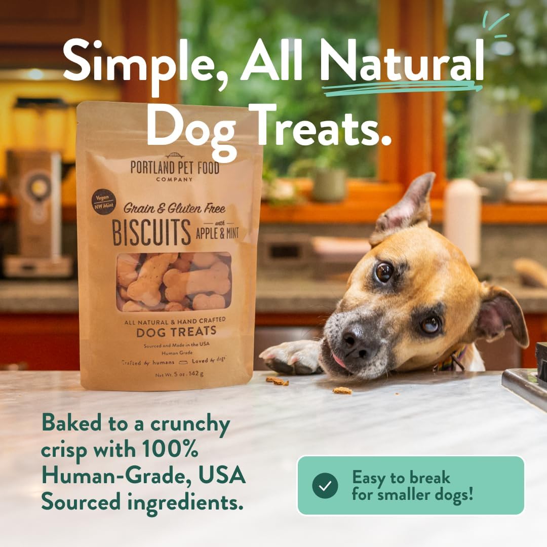 Portland Pet Food Dog Treats Variety, Healthy, Grain-Free Biscuits, 3 Pack