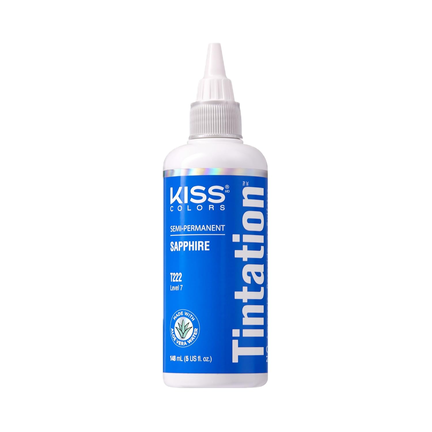 Red by Kiss Tintation Semi-Permanent Hair Color, Aloe Vera Water Based, Argan Oil, Olive Oil, Collagen & Keratin, Long-Lasting Color Dye (Honey Brown, 5 Fl Oz)