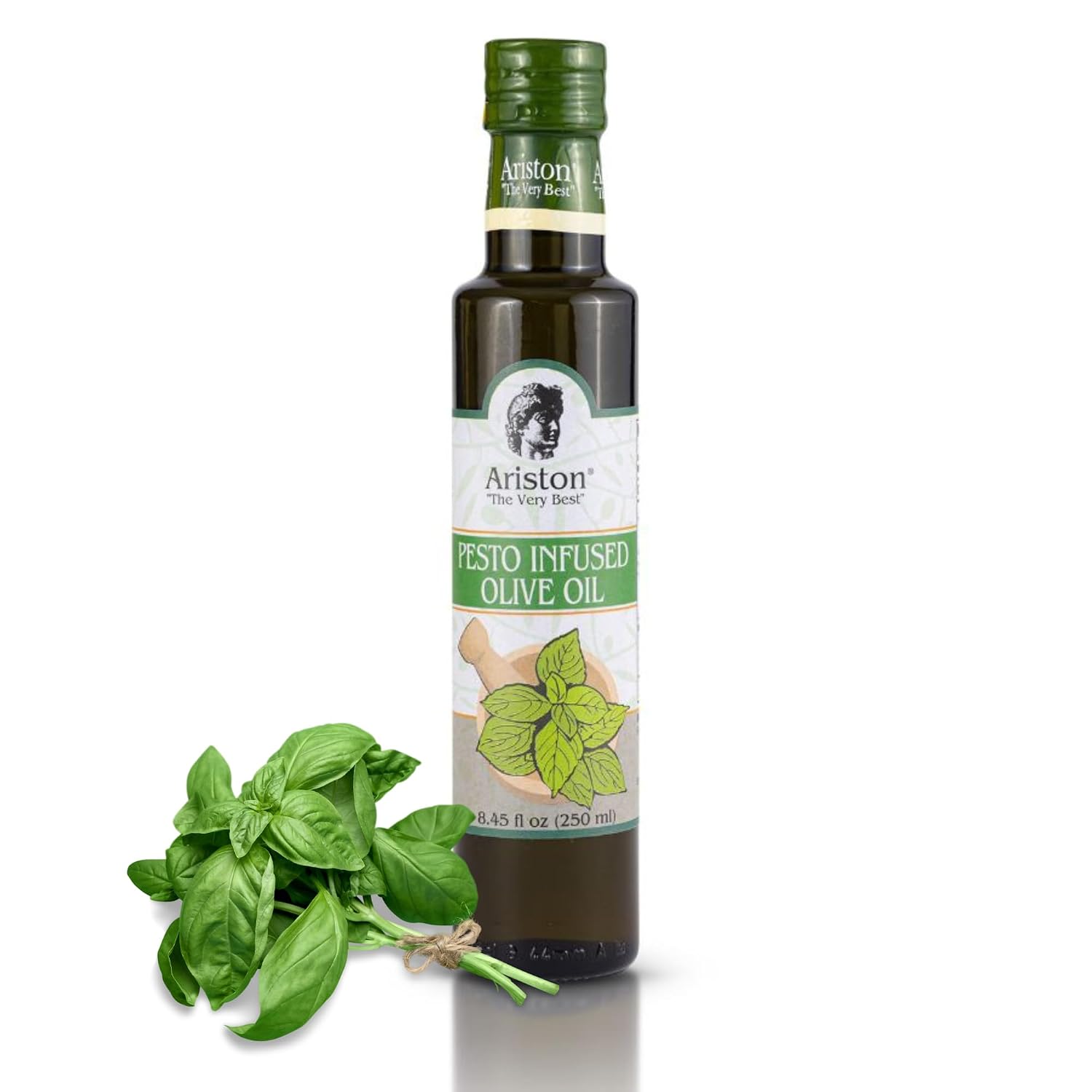 Ariston Organic Greek Olive Oil Extra Virgin, Lemon Infused, 8.45 Fl Oz | Cold Pressed Olive Oil Bottle from Greece for Cooking, Salad Dressing, Marinade & Bruschetta, Everyday Kitchen Use