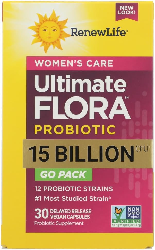 Renew Life Women's Probiotic 25 Billion CFU | 30 Vegetarian Capsules | Supports Urinary, Digestive, and Immune Health | Dairy, Soy and Gluten-Free Supplement