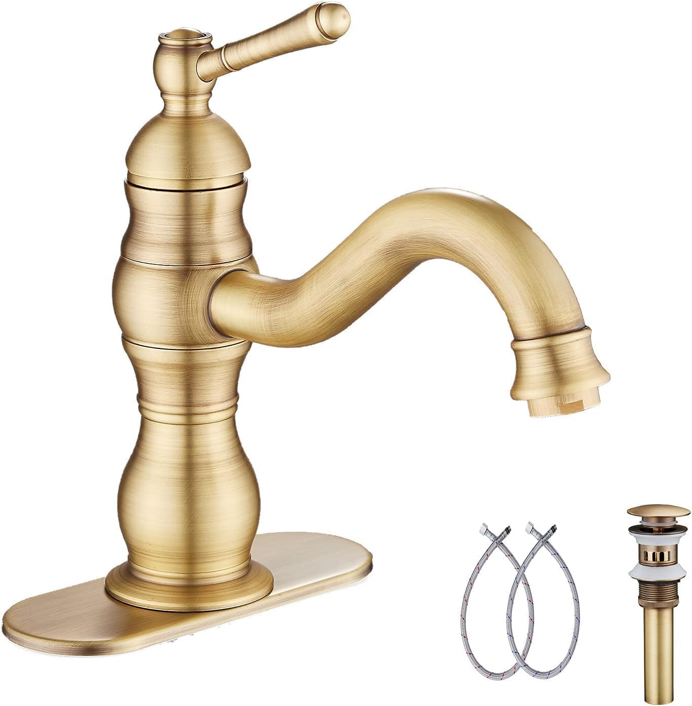 Oil Rubbed Bronze Bathroom Faucet Single Handle One Hole