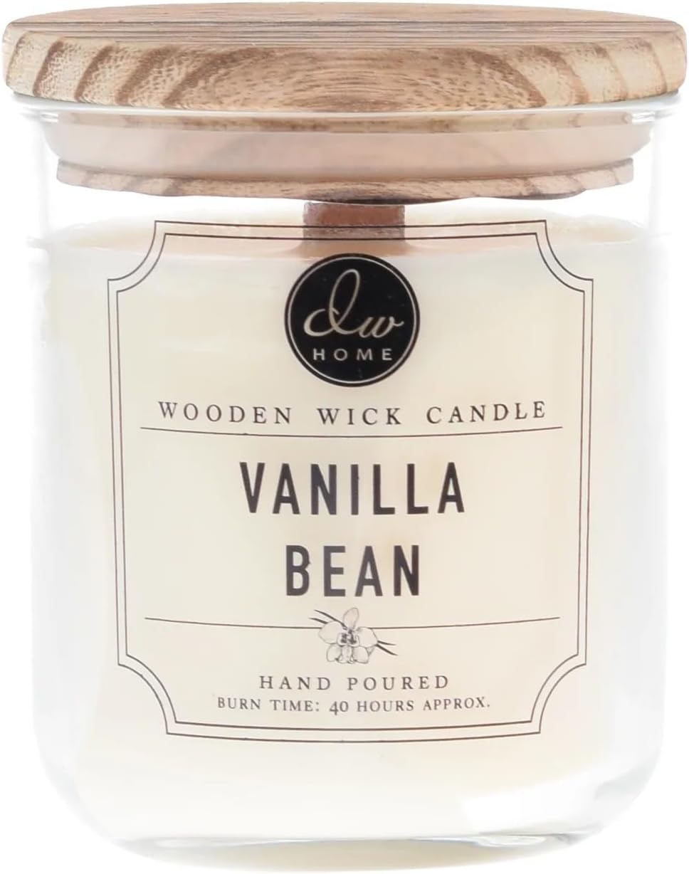 DW Home Vanilla Bean Scented Candle for Home, 15 oz, Large Double Wick Candle Jar, Up to 56H Burn Time, Luxury Scented Candle for Relaxation, Gifting, Home Decor