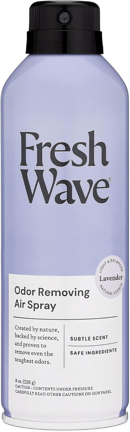 Fresh Wave Original Room and Fabric Air Freshener Spray, 2-Pk, 8 oz | Plant-based formula, Pet-safe and people-safe, Fabric and room deodorizer , For upholstery, carpets, shoes, and pet bedding