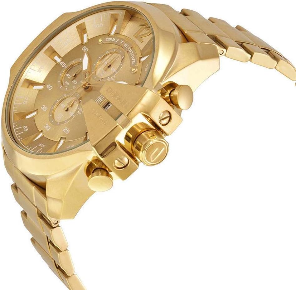 Diesel Mega Chief Watch for Men, Chronograph Men's Watch
